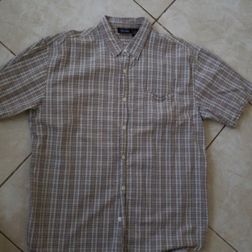 Anchor blue short sleeve mens XL shirt